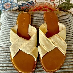 Tom’s Vivna ivory canvas sandals